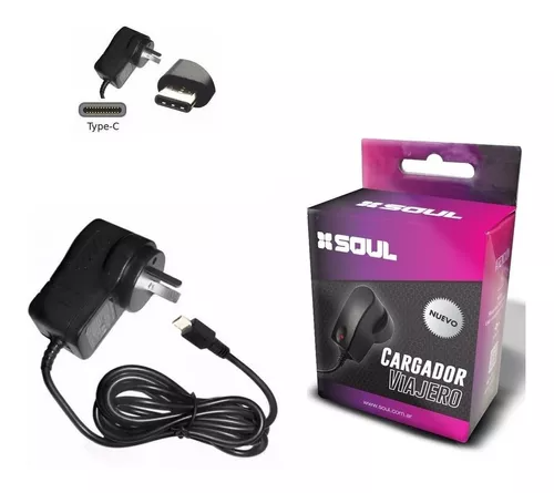 CARGADOR VIAJERO GENERICO TYPE-C SOUL