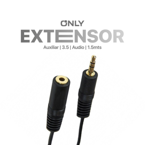 CABLE EXTENSOR AUX 3.5MM - 1.5 MTS