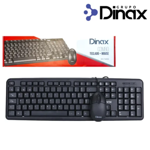 COMBO TECLADO Y MOUSE CON CABLE USB - DINAX