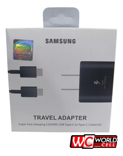 CARGADOR SAMSUNG CERTIFICADO TIPO C