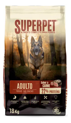 super pet alimento adulto 18kg