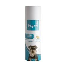 espuma champú seco perro