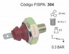 304f BULBO PRESION DE ACEITE ALFA ROMEO VW AISLANTE NEGRO