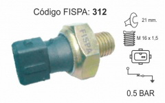 312fBULBO PRESION DE ACEITE CITROEN AX BERLINGO XANTIA ZX FIAT DUCATO