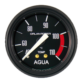 621h40 RELOJ TEMPERATURA-TERMOMETRO AGUA 110º CON CAPILAR DE 4mts CLASSIC 52mm