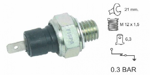 BULBO PRESION DE ACEITE FIAT UNO 600 1500 1600 SEAT IBIZA 0.3BAR