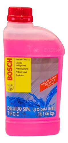 Liquido Refrigerante GTD Org Rojo Vw / Gm / Renault / Fiat