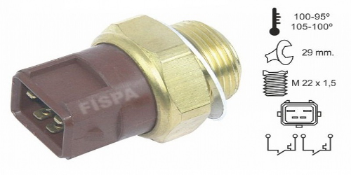 721f BULBO ELECTROVENTILADOR FORD ESCORT 1.4 1.6 1.8 16V FIESTA 1.4 1.6 ORION 1.4 1.6 1.8 16V TRANSIT 2.0