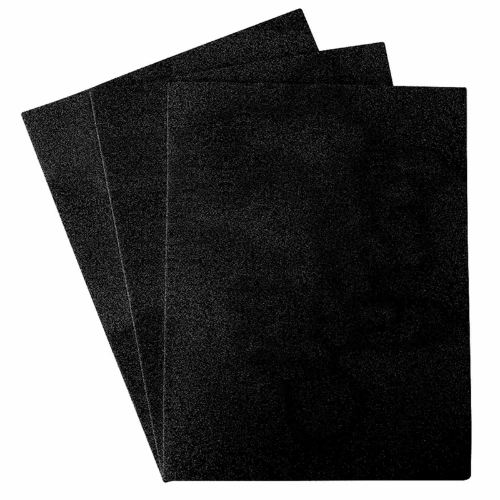 FOAMI ESCARCHADO NEGRO 9X12" SYSABE