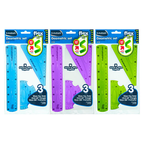 ESTUCHE GEOMETRICO 20CM FLEXIBLE STUDMARK