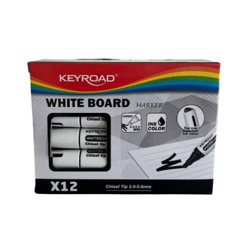 MARCADOR PIZARRA NEGRO KEYROAD (CAJA)