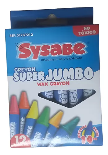CRAYON D/CERA  12/1 SUPER JUMBO MIX SYSABE