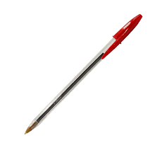 BOLIGRAFO  ROJO BEIFA CRISTAL P.M 12/1 (U.D)