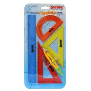 ESTUCHE GEOMETRICO  C/COMPAS 30CM.FLEXIB.