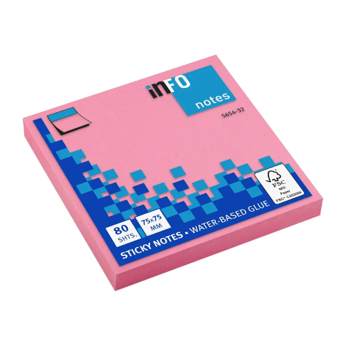 NOTA ADH 3X3 INFO NOTES ROSADO NEON