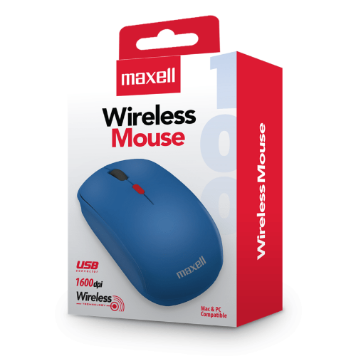 MOUSE INALAMBRICO MAXELL MOWL-100 AZUL