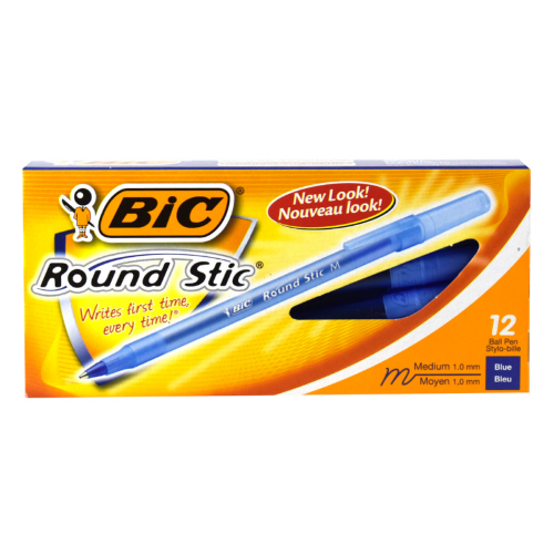 BOLIGRAFO AZUL BIC ROUND STIC (CAJA)