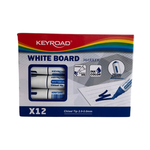 MARCADOR PIZARRA AZUL KEYROAD (CAJA)