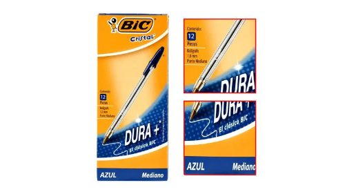 BOLIGRAFO  AZUL BIC CRISTAL MEDIANO (CAJA)