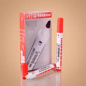 MARCADOR PIZARRA ROJO STABILO CHISEL 6045