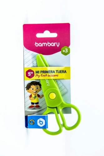 TIJERAS ESCOLAR BAMBARY 5'' PLAST.COMPLETA