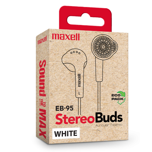 AUDIFONO MAXELL EB-95 EARBUDS BLANCO