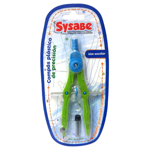 COMPAS ESCOLAR D/PRECISION PLASTICO SYSABE