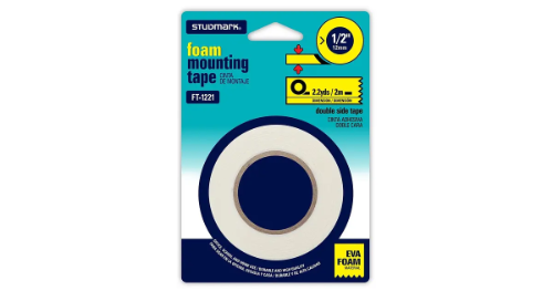 CINTA ADH DOBLE CARA 1/2 X2MX1MM 12MM STUDMARK