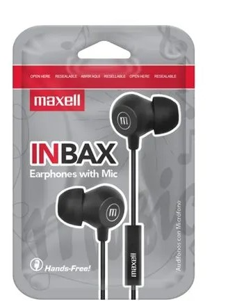 AUDIFONO MAXELL C/MICROFONO NEGRO