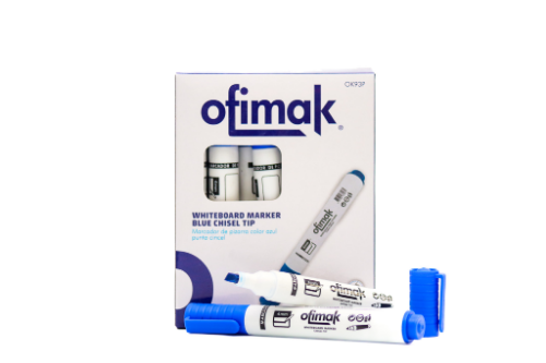 MARCADOR PIZARRA AZUL OFIMAK CHISEL