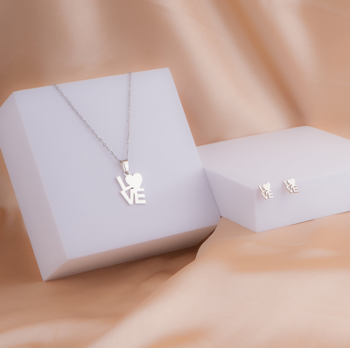 Juego Love Plateado Ref:G265