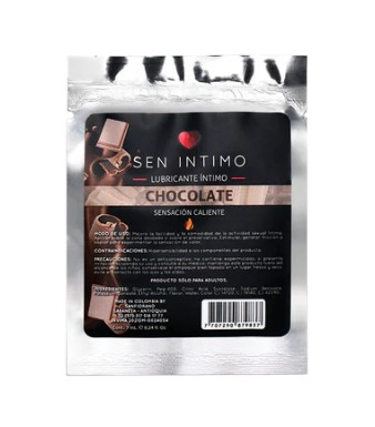 LUBRICANTE CALIENTE SACHET CHOCOLATE X 7 ML
