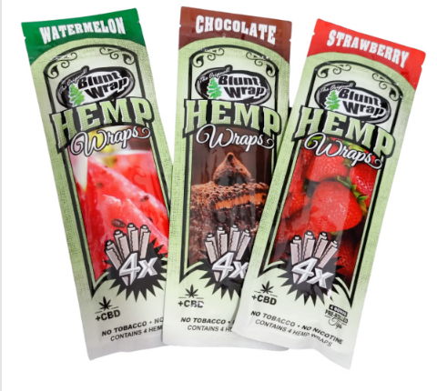 Blunt Wrap Hemp Veganos X4 Unidades con cbd