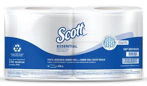 Papel higiénico scott x250 metros blanco x4 rollos