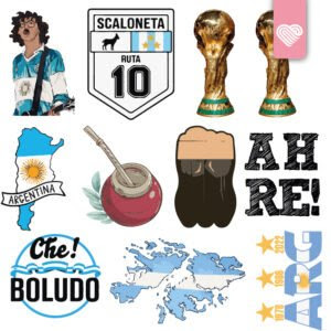 8003 STICKERS INDIVIDUALES X10 – ARGENTINIDAD
