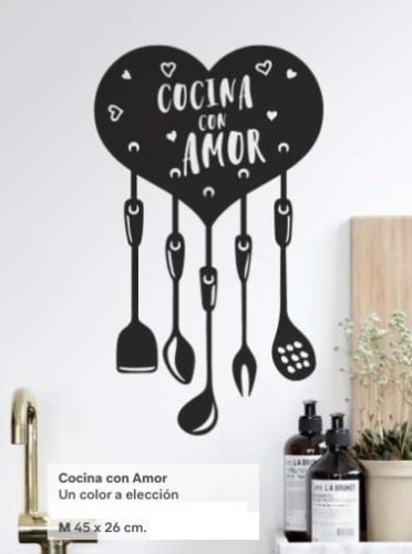 045co vinilo cocina con amor