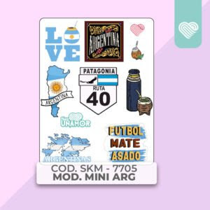 7705  STICKER ARGENTINA 14X 18 CM