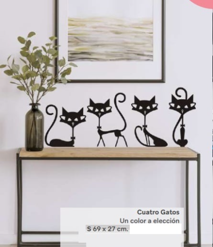 086 vinilo 4 gatos