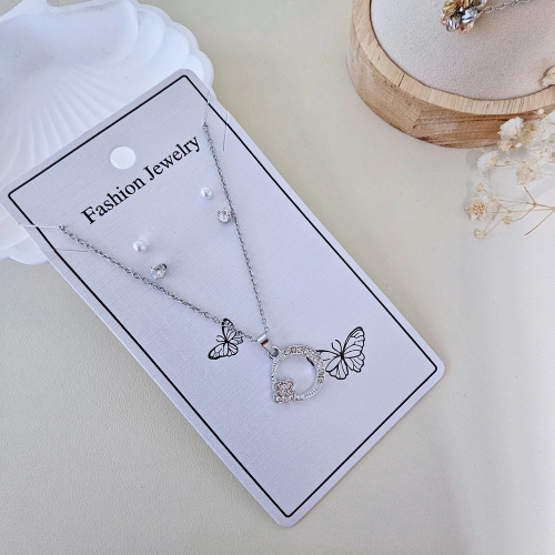PM29 Set Collar  Aros  Dije Luna Flo