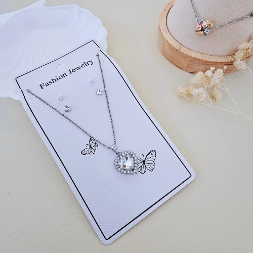 PM27 Set Collar  Aros  Dije Joya Corazón