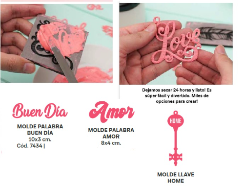 7434 molde love dia llave