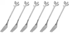 279 TENEDOR HOJITAS PLATA 12 CM
