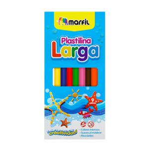 160018 - PLASTILINA LARGA MARFIL X 9 COLORES