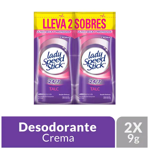 180002 - DESODORANTE LADY SPEED STICK SACHET X 2