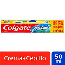 180001 - CREMA DENTAL COLGATE TRIPLE ACCION + CEPILLO X 50 ML