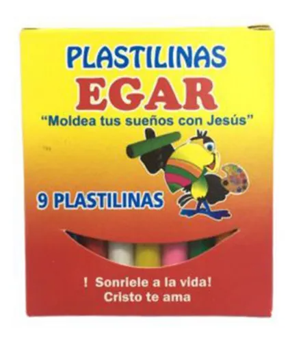 160017 - PLASTILINA PEQUEÑA EGAR X 9  COLORES