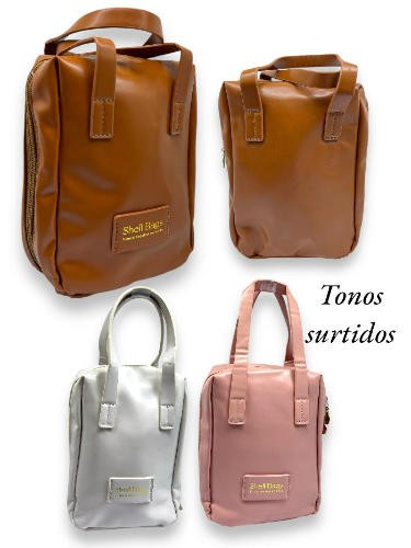 COSMETIQUERA TIPO BOLSO CON ORGANIZADOR