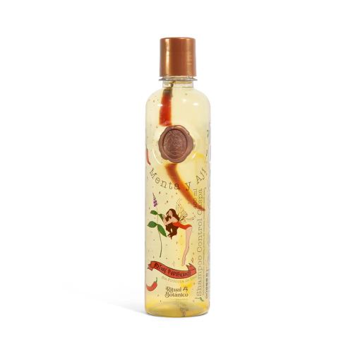 SHAMPOO CONTROL CASPA CON MENTA Y AJI RITUAL BOTANICO