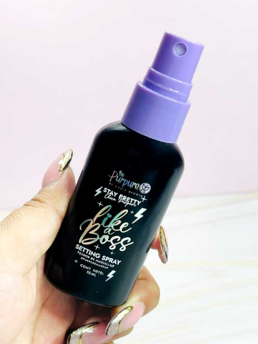 MINI FIJADOR MAQUILLAJE LIKE A BOSS PURPURE