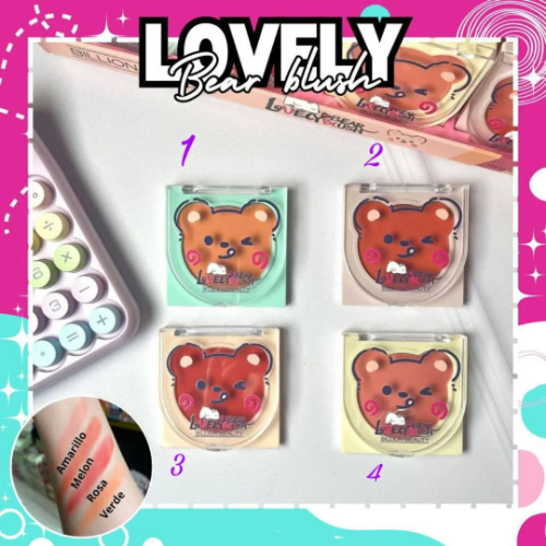 RUBOR EN POLVO LOVELY BEAR TONOS SURTIDOS BILLION BEAUTY REF B10013